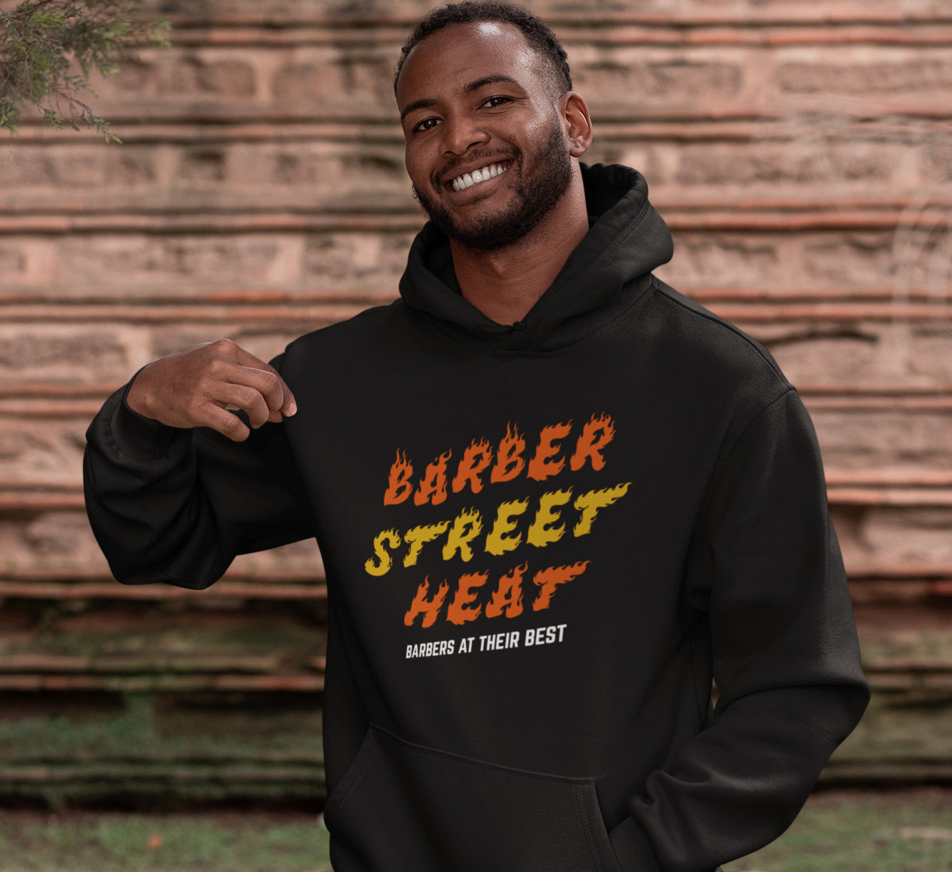 Flamed Barber Street Heat - Hoodie